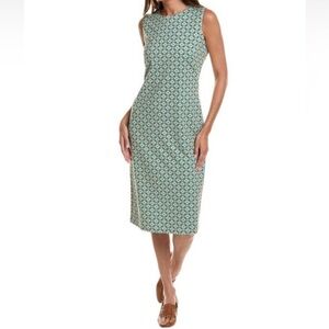 J McLaughlin Devonshire Diamond Print Midi Dress, Medium